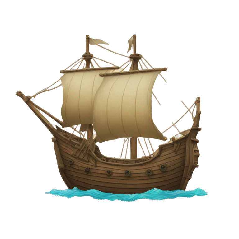 medieval naval ship emoji
