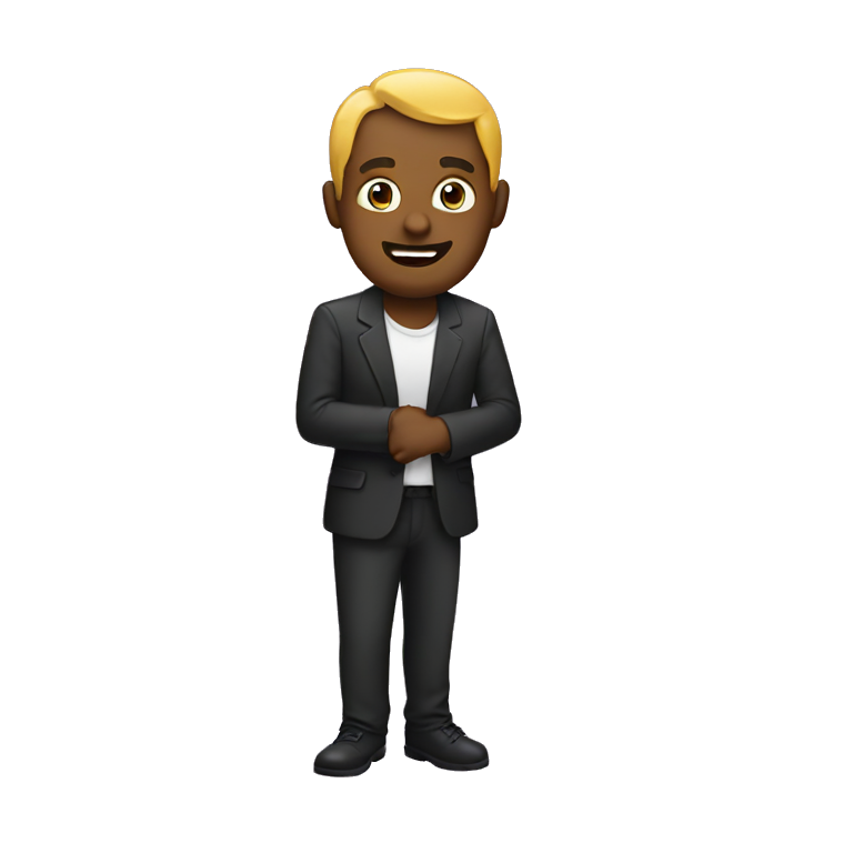 Man on stage  emoji