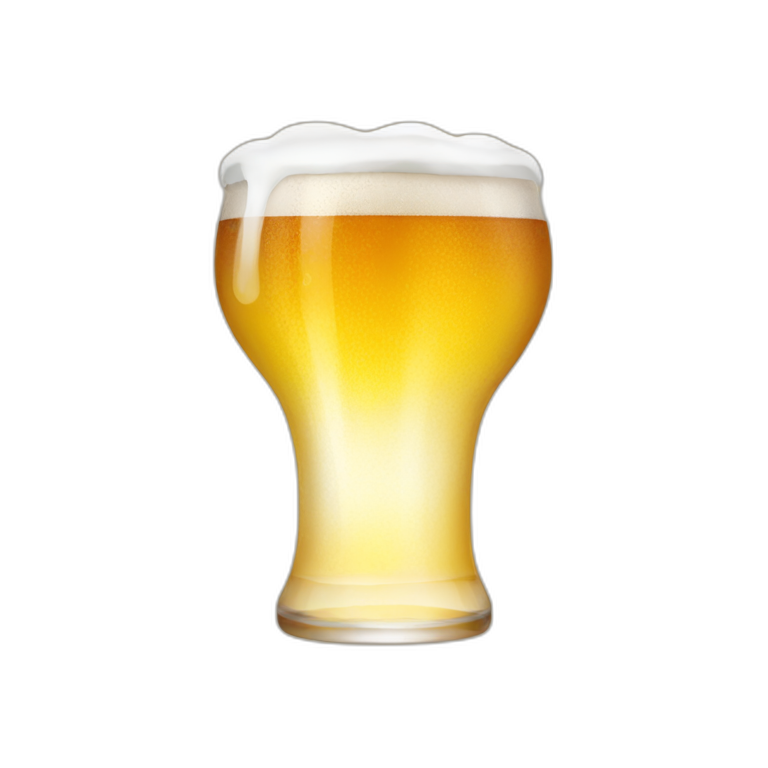 upsidedown beer emoji