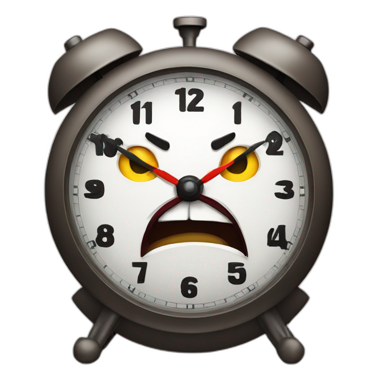 angry-alarm-clock emoji