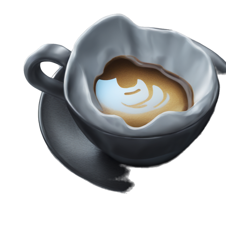 coffee cup on saucer indoors emoji