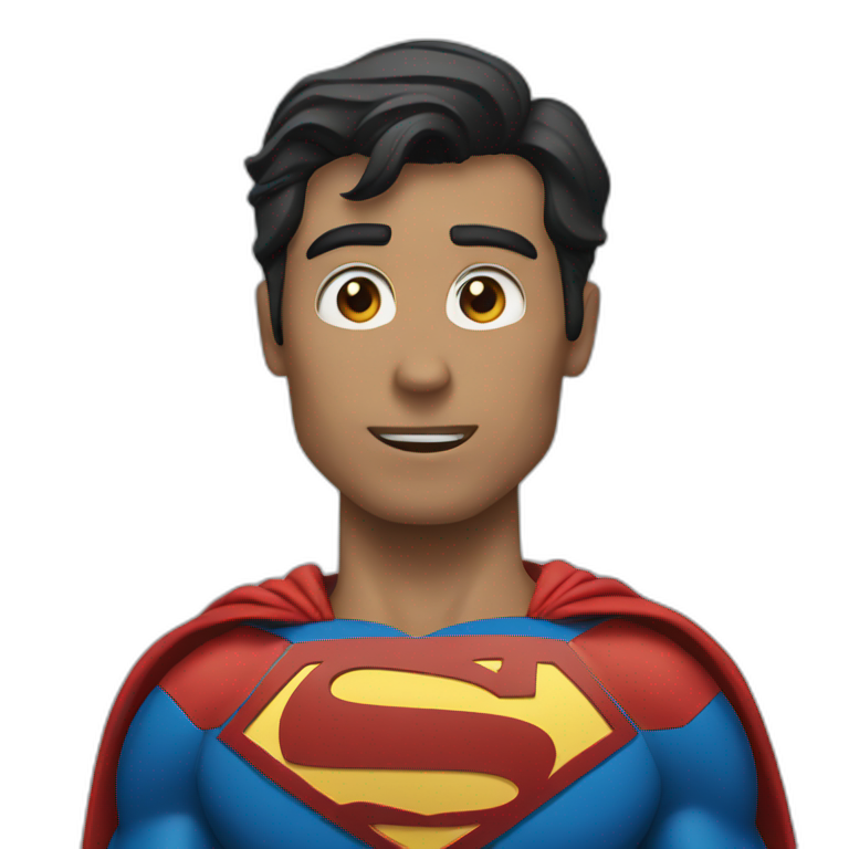 Superman asking questions  emoji