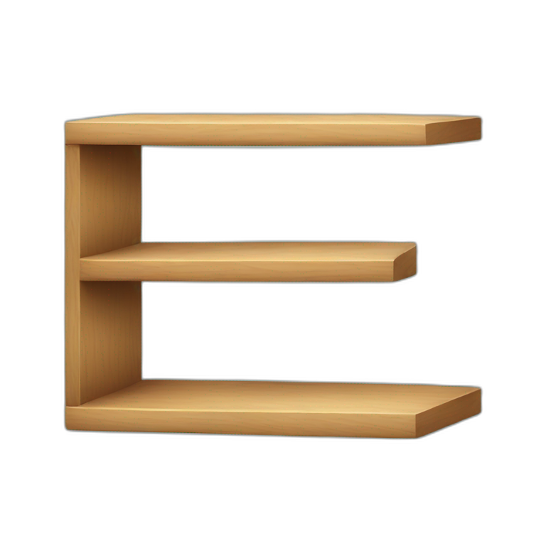 small wooden shelf emoji