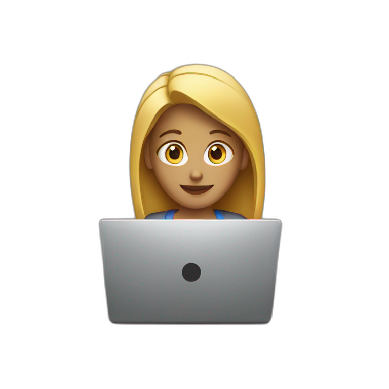 laptop woman emoji