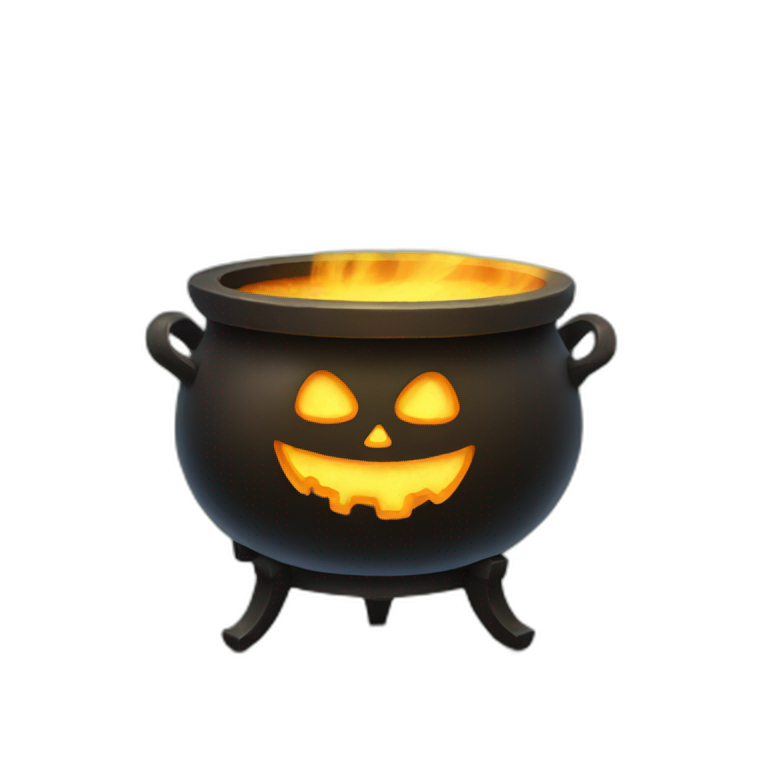 halloween cauldron emoji