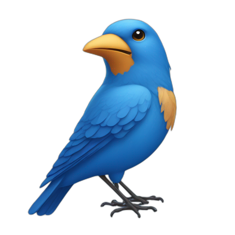 blue bird emoji