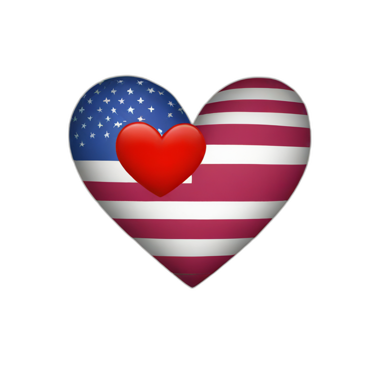 flag heart emoji