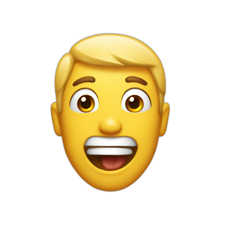joyful-shocked-man emoji