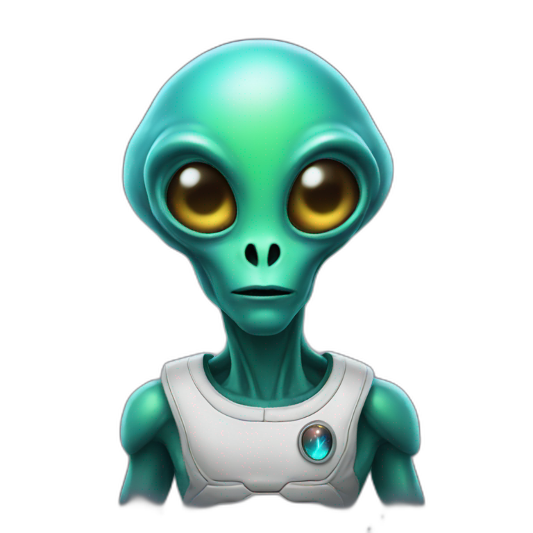 Alien in space emoji
