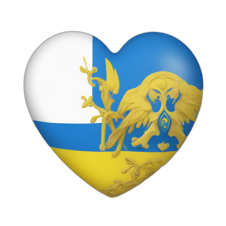 the heart of Ukraine emoji