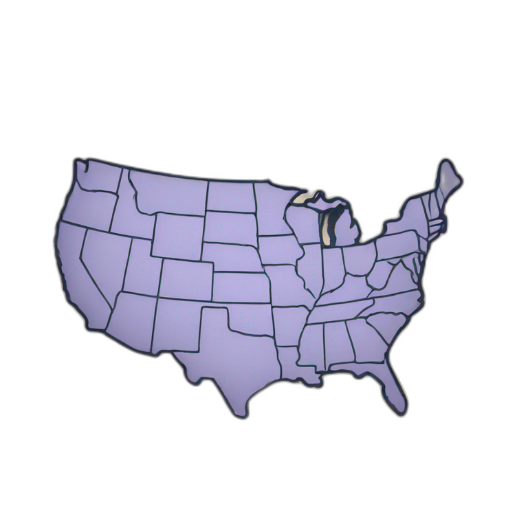 United states map emoji