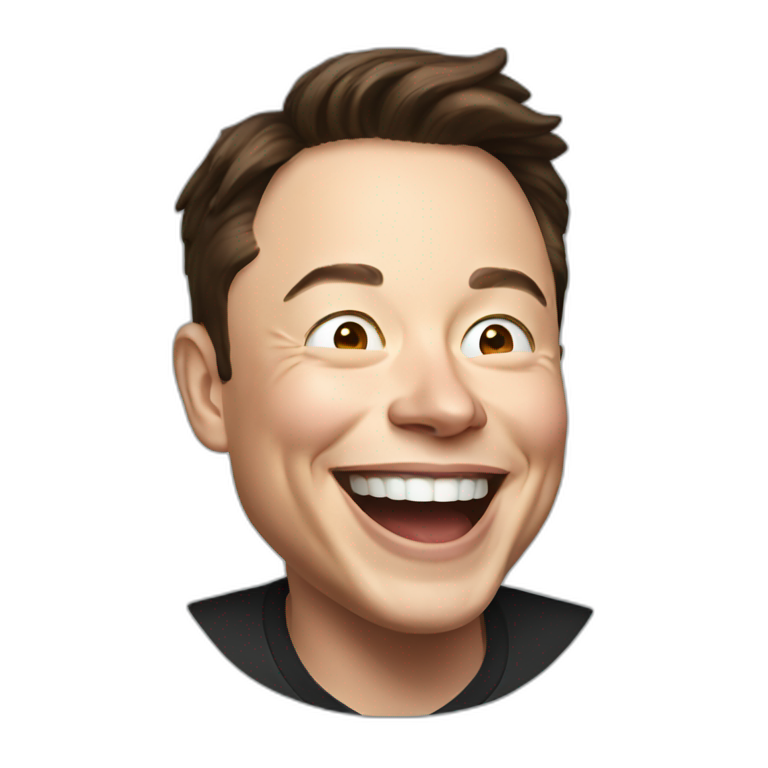 Elon Musk laughing  emoji