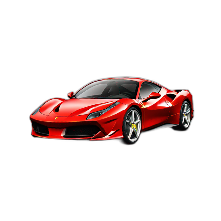 Ferrari-F8-red emoji