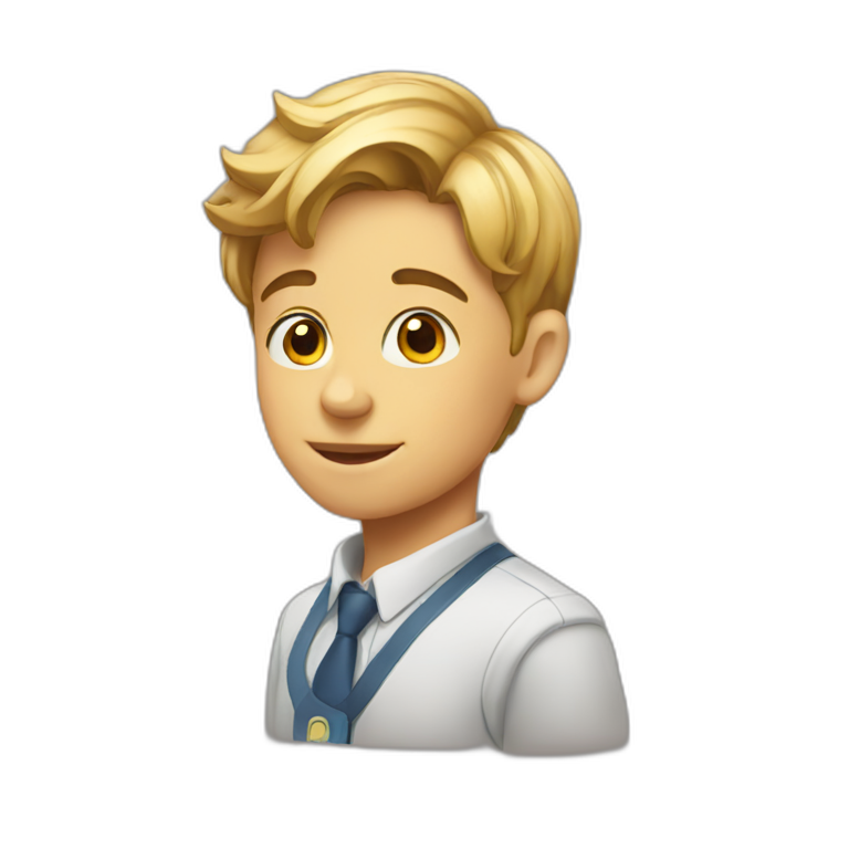 Smart boy emoji