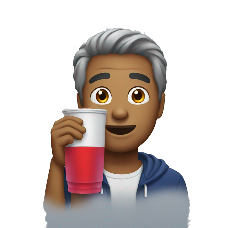 The man who drinks redbull emoji