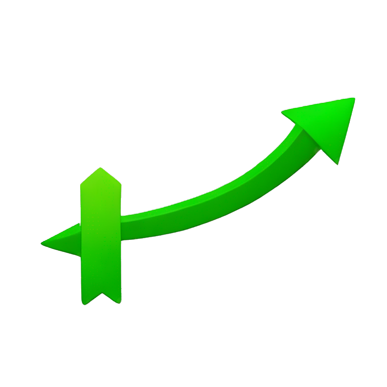 Chart going up green arrow emoji