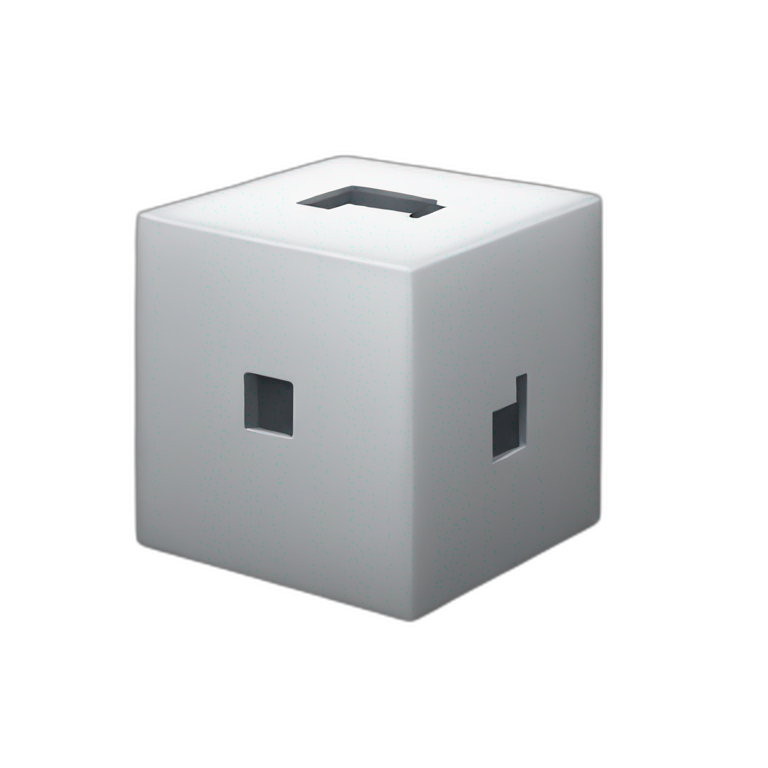 cube with 3d cursor emoji