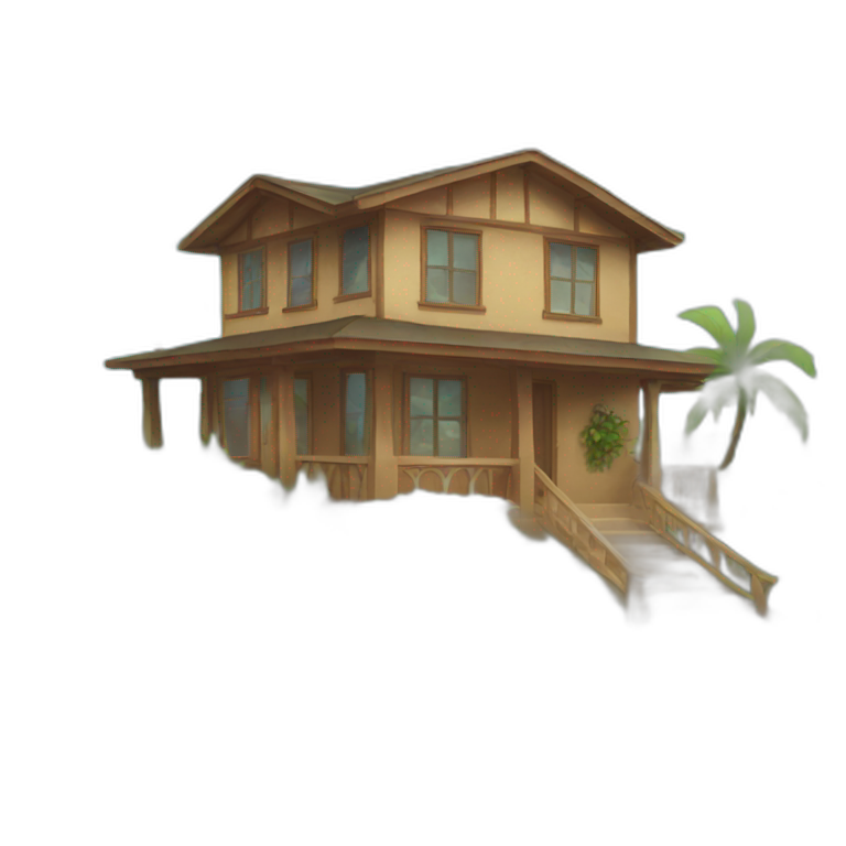 house in hawaii emoji