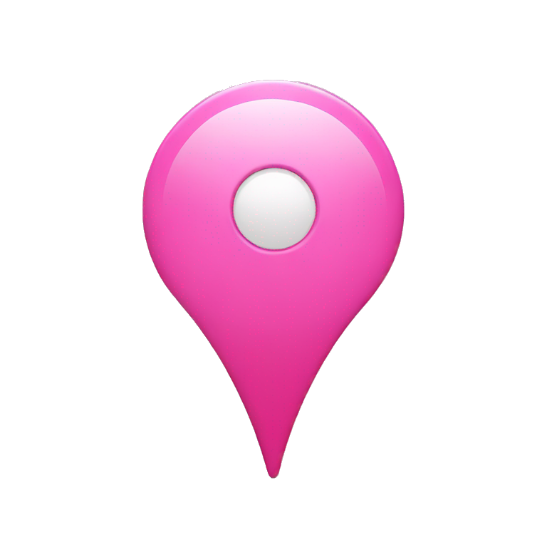 Pink location pin emoji