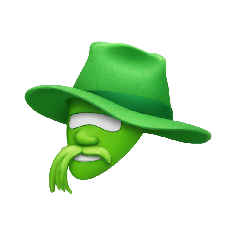 Green hat emoji