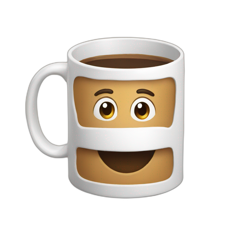 Hot coffee mug emoji