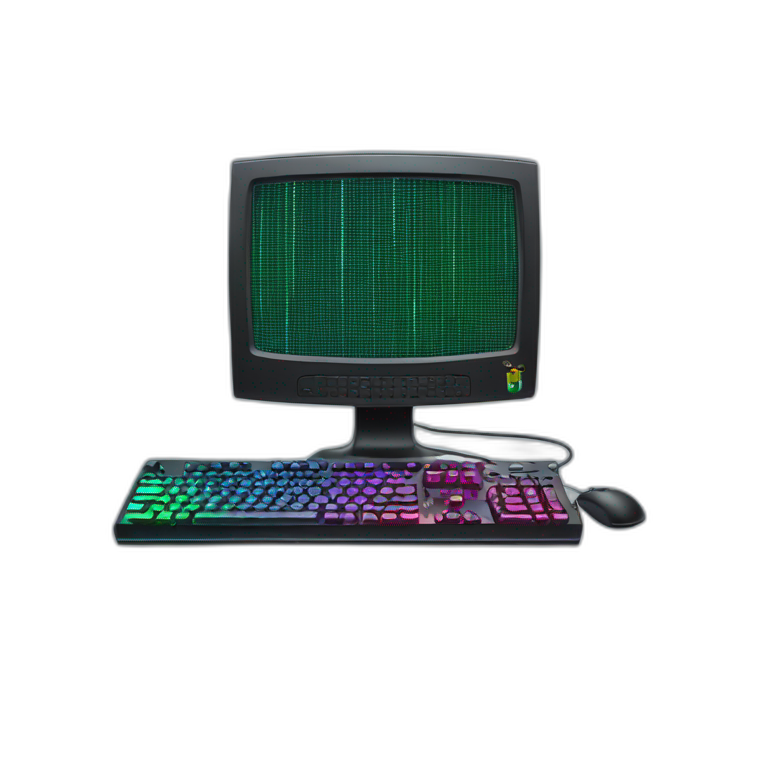 RGB Gaming computer emoji