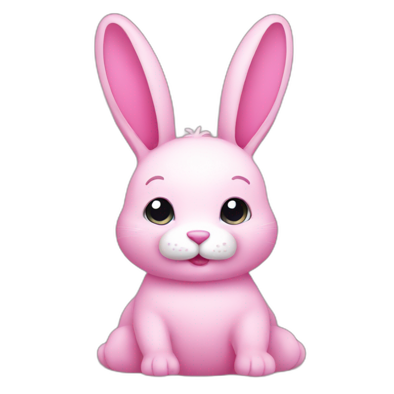 pink rabbit emoji