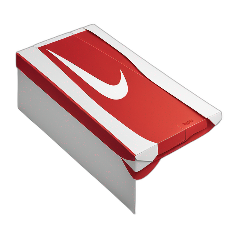 Red nike shoe box emoji