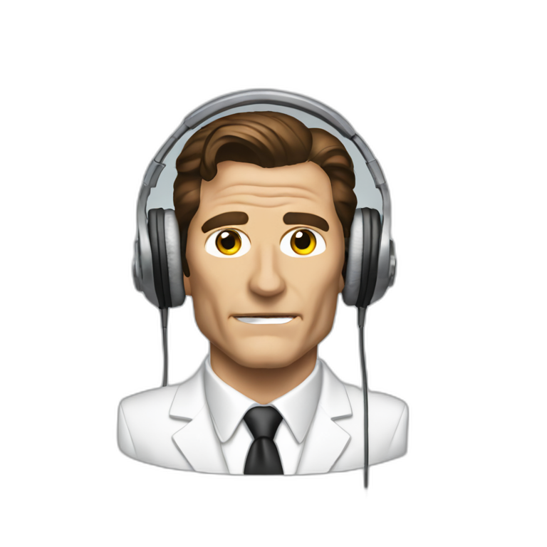 Patrick bateman headphones emoji