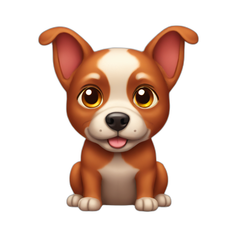 Little red dog  emoji