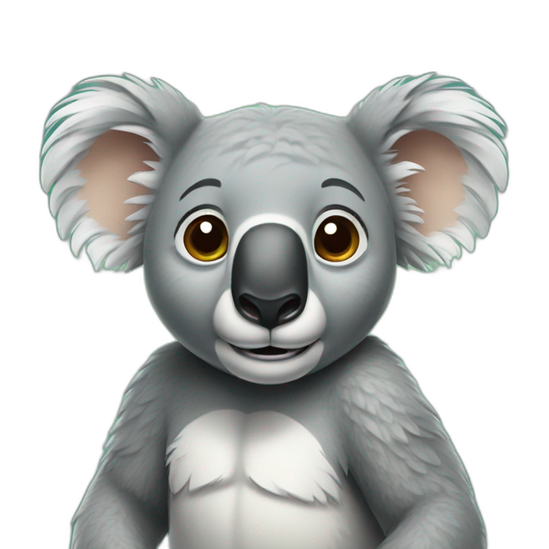 Brave koala emoji