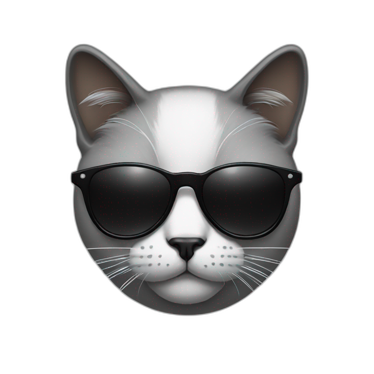 cat-black-with-sunglasses emoji