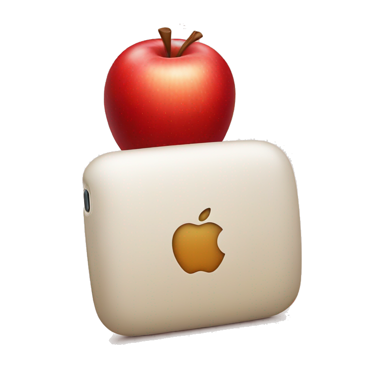red apple iphone emoji