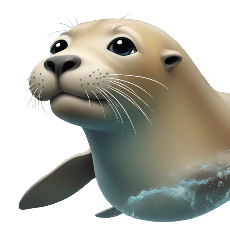 Sea lion swimmning emoji