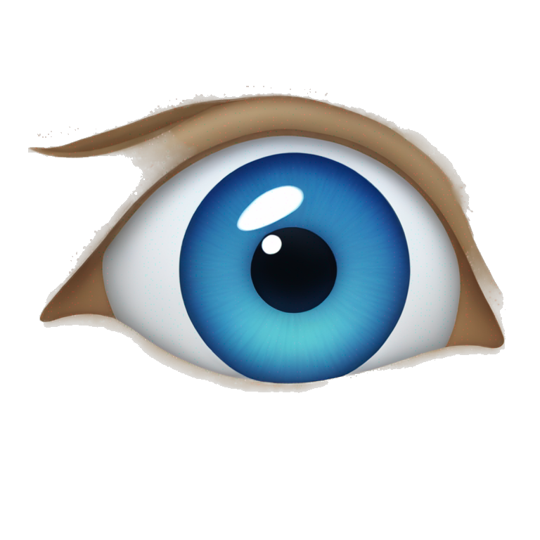 Blue eye emoji