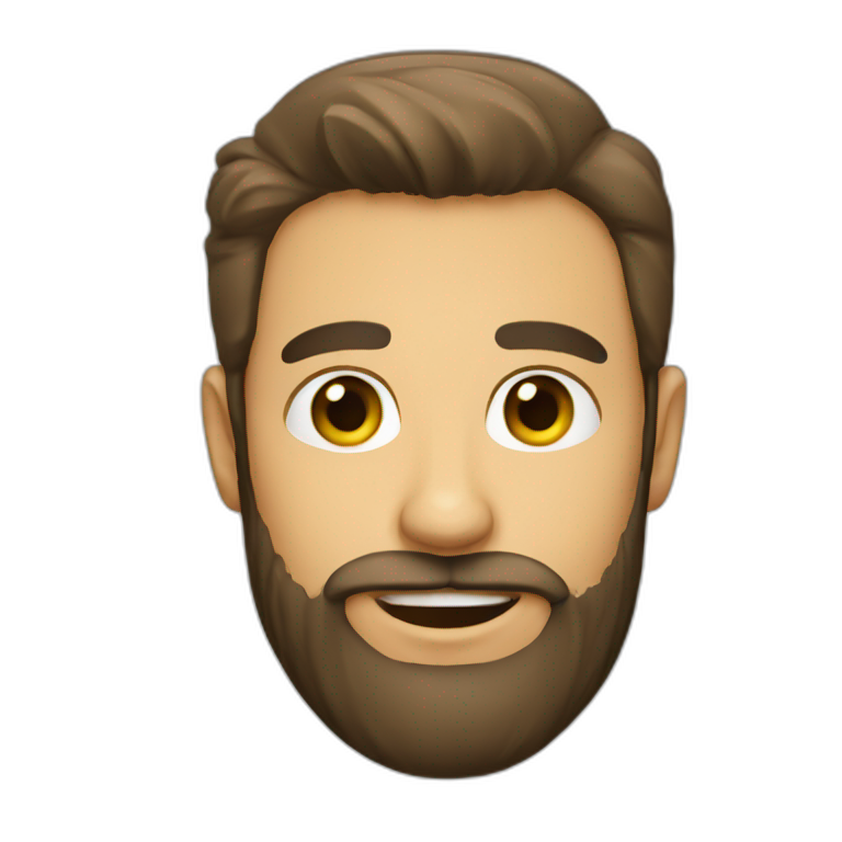 A guy with beard  emoji