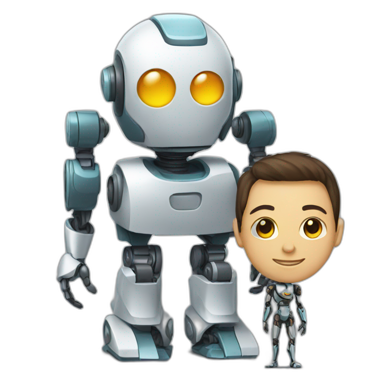Robot AND human emoji