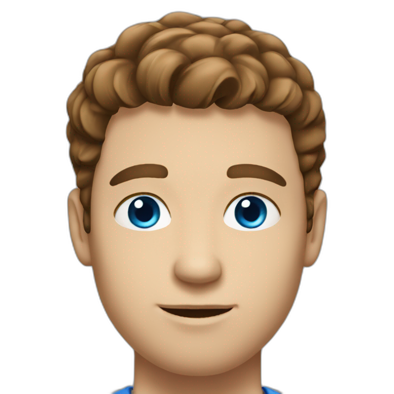 man-with-brown-hair-and-blue-eyes-white emoji
