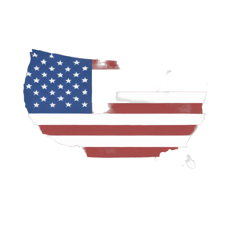 Flag map of united states emoji