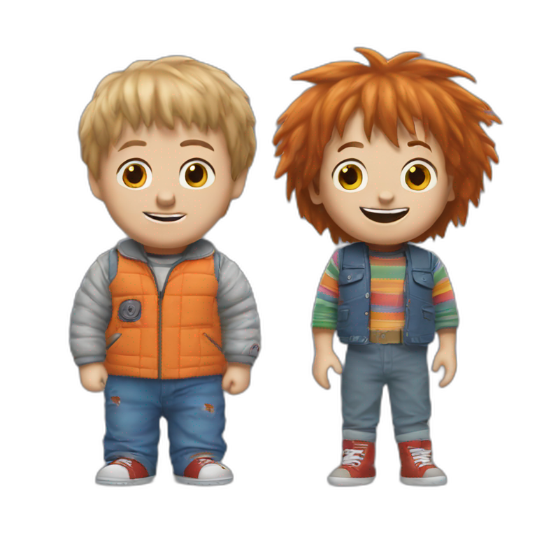 Dumb and dumber and chucky emoji
