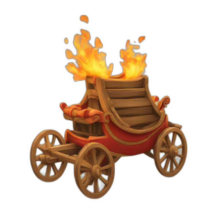 fire chariot emoji