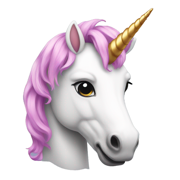 A unicorn emoji