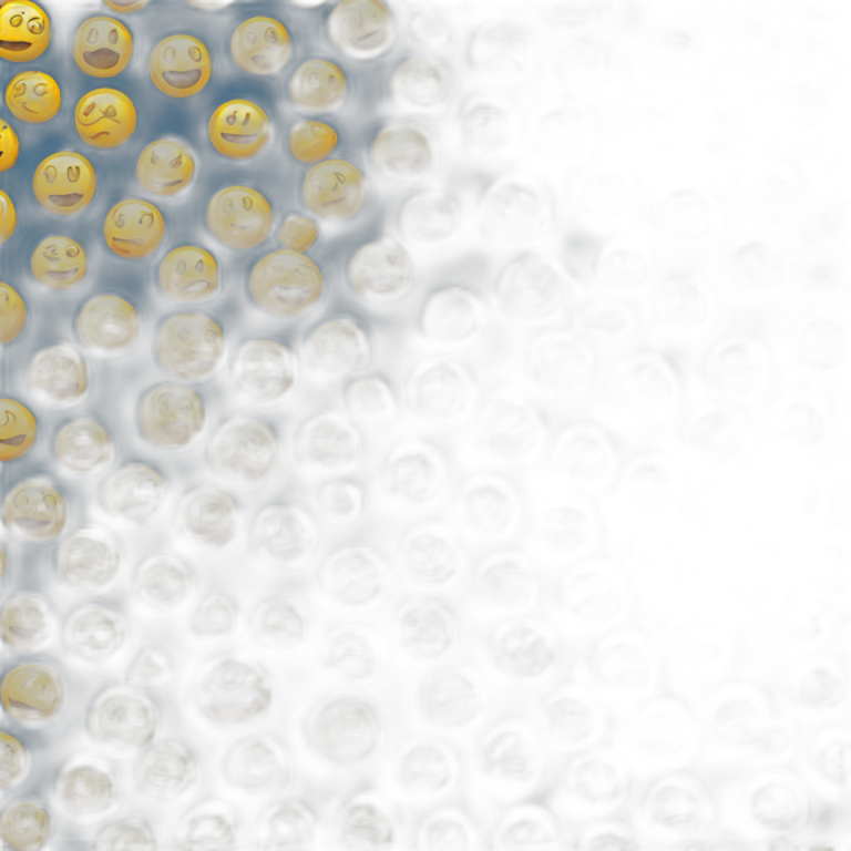 Traditional yellow emoji painfully turned on emoji