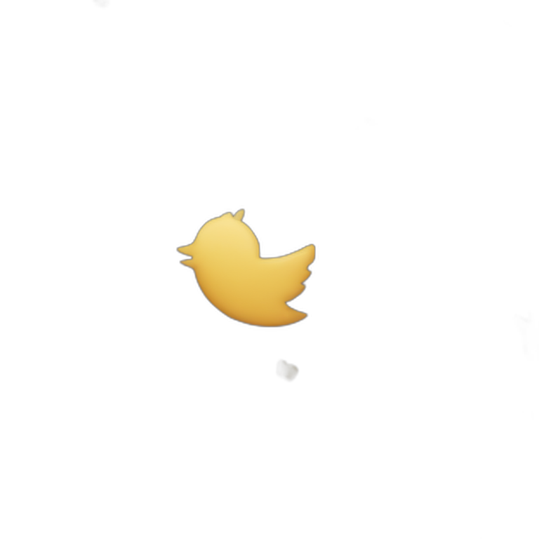 X and Twitter as an icons emoji