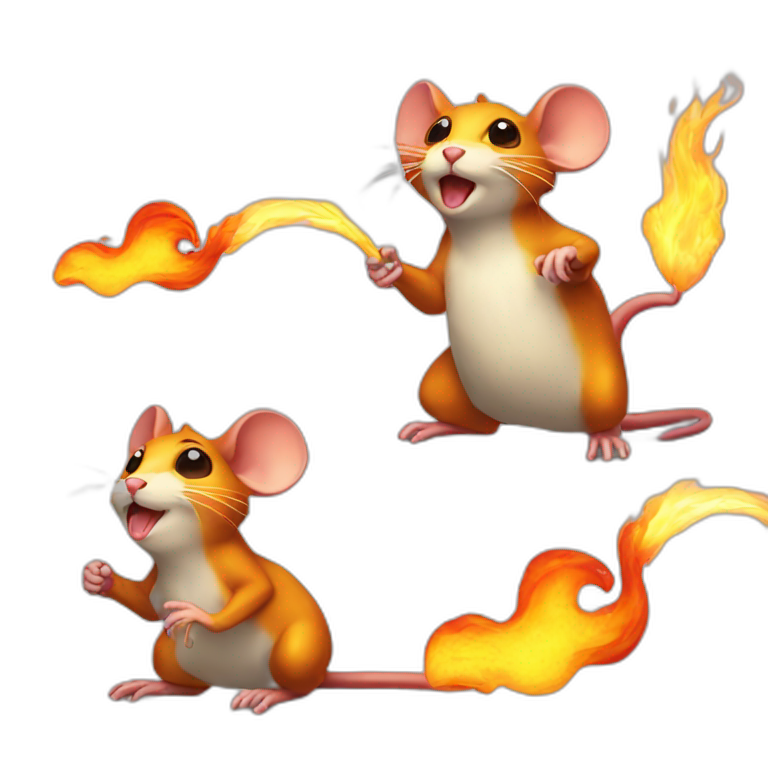 fire breathing mouse emoji