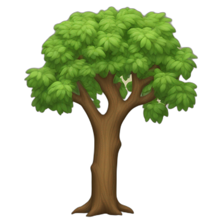 the word “tree” emoji