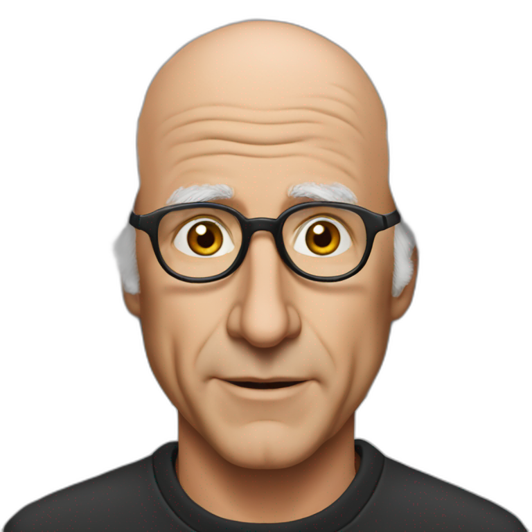 Larry David realistic emoji
