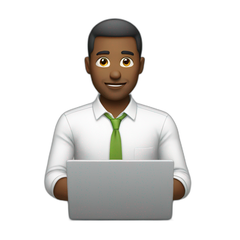 man using laptop emoji