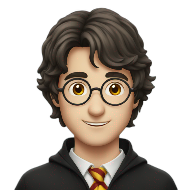 Harry Potter at a party emoji