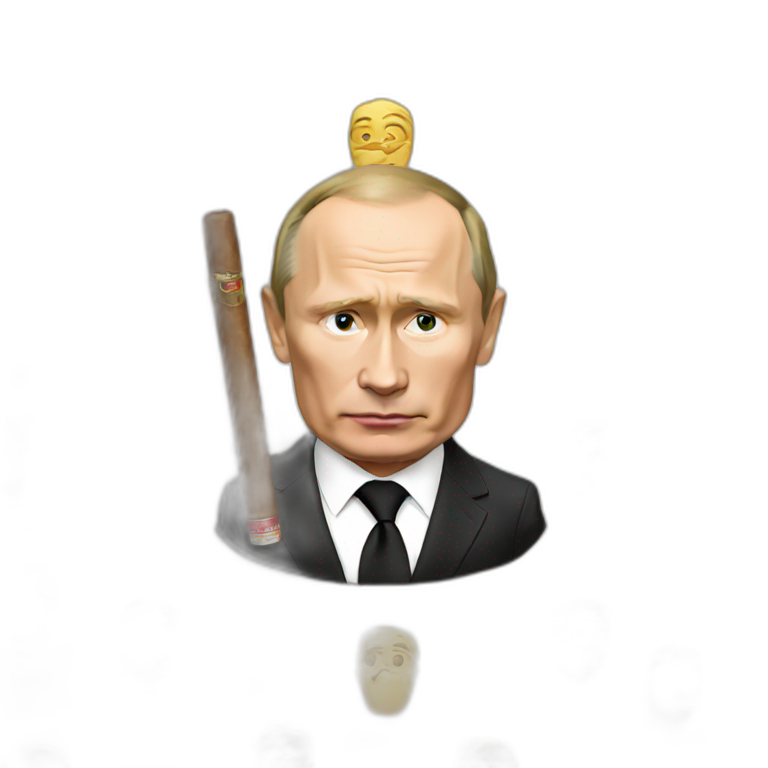 Putin with cigar emoji
